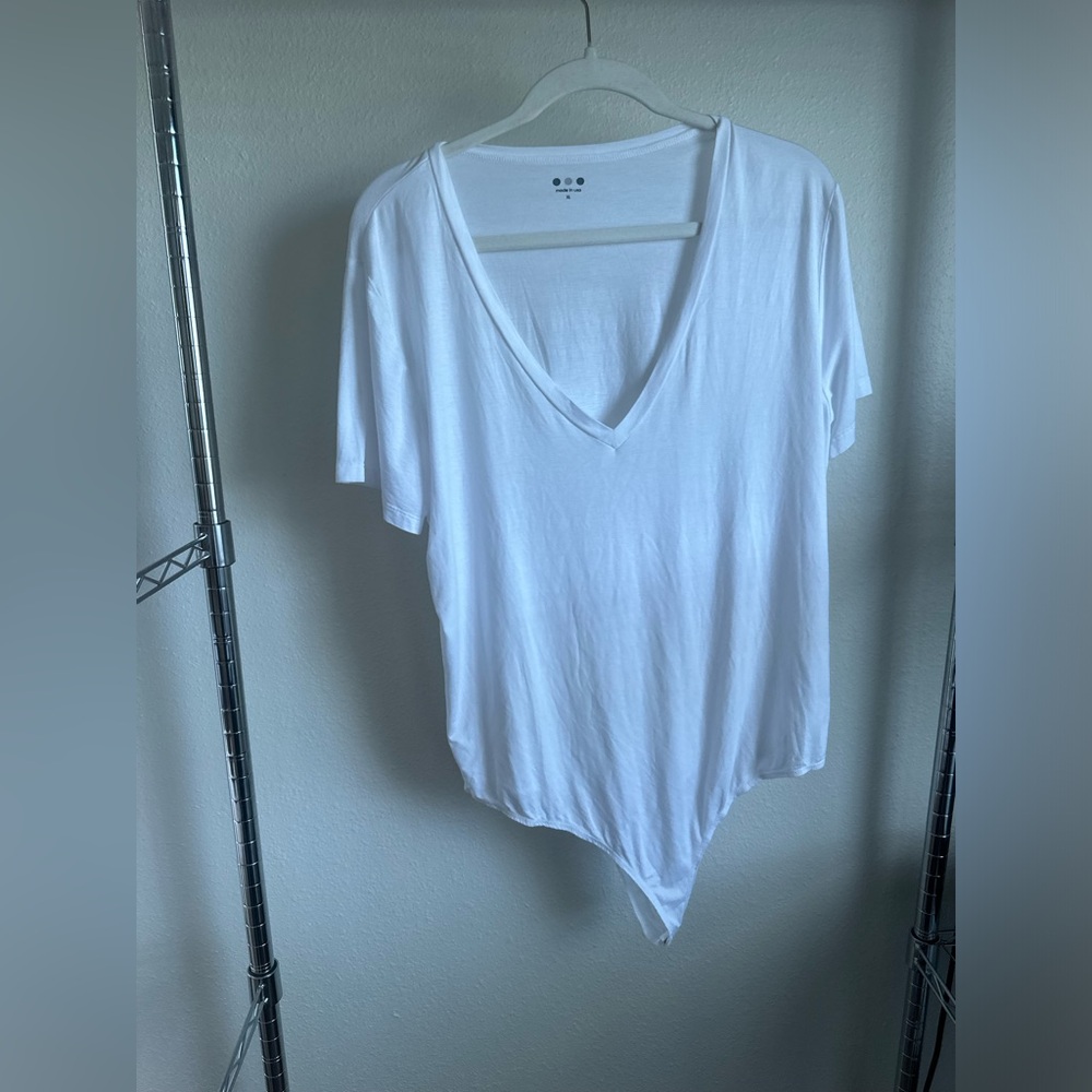 THREE DOTS WHITE Bodysuit.